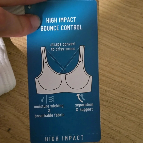 Vanity Fair White Sports Bra - Picture 4 of 5